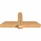 Ekena Millwork Eugene Smooth Timber Gable Bracket, Western Red Cedar, 48"W x 22"H x 5 1/2"D x 5 1/2"F, 11/12 Pitch GBW048X22X0606EUG00SWR - alternate 4